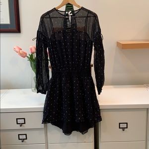 BRAND NEW women’s caviar/black academia dress